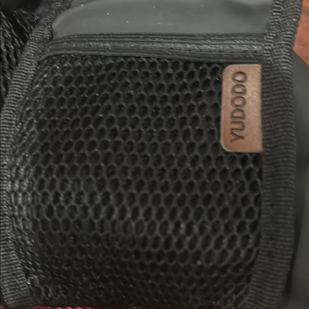 Pink and Black Mesh Pet Sling Carrier